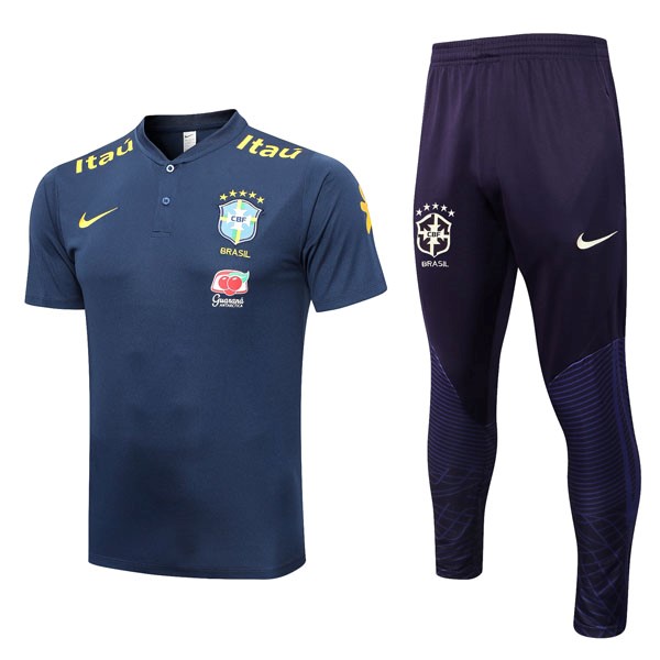 Polo Brasil Conjunto Completo 2022-2023 Azul